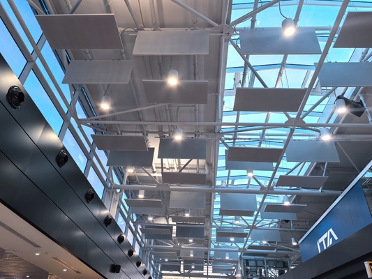 Rectangle Ceiling Tiles Fabric Wrapped Acoustic Panel Fiberglass Board Sound Absorbing
