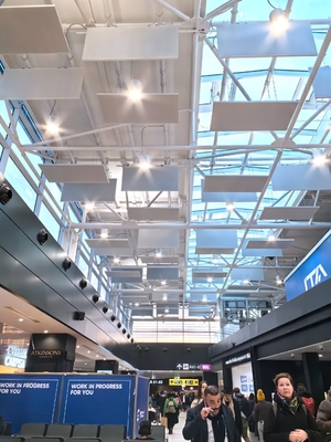 Rectangle Ceiling Tiles Fabric Wrapped Acoustic Panel Fiberglass Board Sound Absorbing