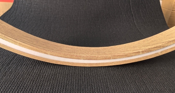 R400 Woodgrain Curved Ceiling Baffles Aluminum Composite Sound Absorption Panel