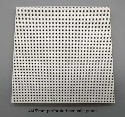 3mm Hole Ceiling Tiles PVDF Solid Powder Coating Aluminum Perforated Acoustic Panels