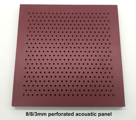 3mm Hole Ceiling Tiles PVDF Solid Powder Coating Aluminum Perforated Acoustic Panels