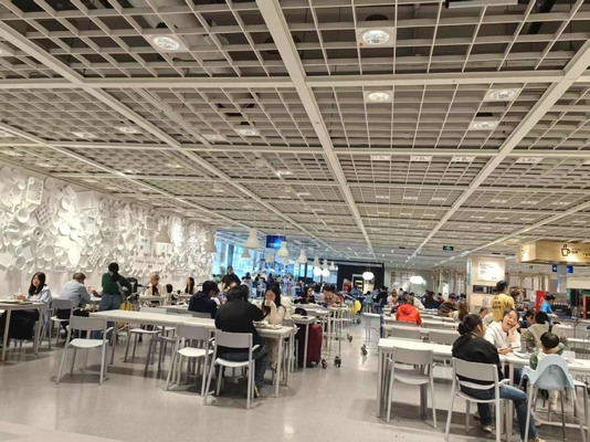 RAL White Metalworks Linear Ceiling Planks Baffles Aluminum Composite Absorption Board