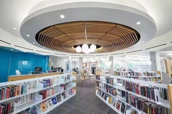 Metal Acoustic Ceiling Tiles Woodgrain Aluminium Composite Sound Proof Insulation Board