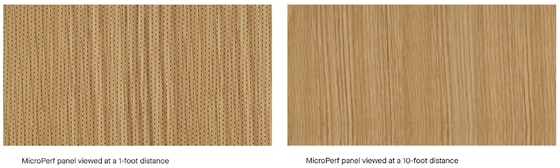 4'x8' Meeting Room Oak Veneer 2/2/0.5mm Microperforated Wood Panels Wall Acoustic Board 