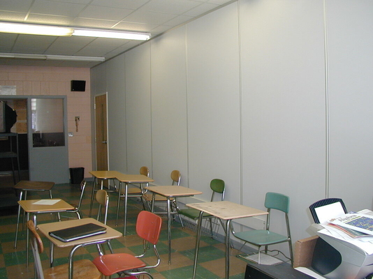 School Classroom 2/2/0.5mm Formica White Laminate Microperforated Wall Acoustic Panel