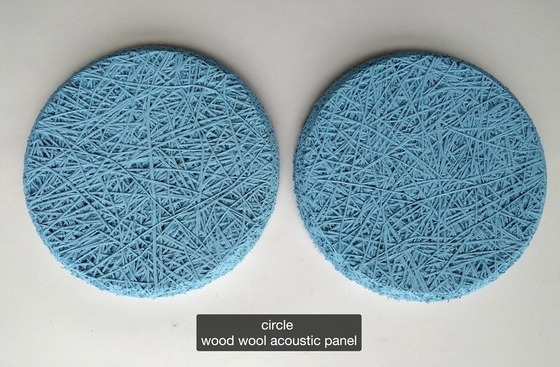 Classroom Wall Hexagon Shape Wood Wool Cement Acoustic Panel Soundproofing Board