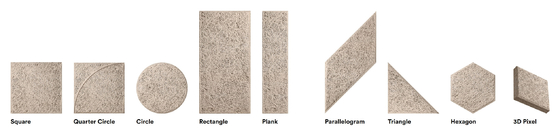 School Classroom RAL Circle Shape Cement Wood Wool Acoustic Wall Panels Soundproofing Board