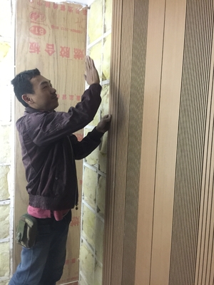 14/2mm Lecture Centre Maple Laminate Wooden Grooved Acoustic Panels Sound Absorption Board