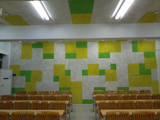1200*600*25MM Classroom RAL Painting Wood Wool Cement Acoustic Panel Soundproofing Board