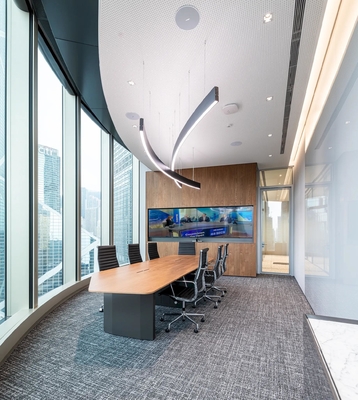 2/2/0.5mm Meeting Room Walnut Veneer Microperforated Wall Acoustic Panel Sound Absorbing Board