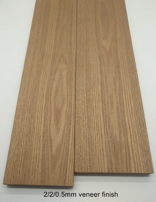 2/2/0.5mm Office Veneer Microperforated Wood Planks Sound Absorbing Wall Acoustic Panel