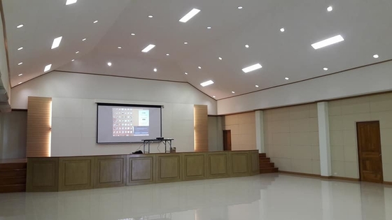 Ivory White Laminste 2/2/0.5mm Microperforated Wooden Sound Absorbing Wall Acoustic Panel