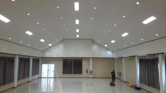 Ivory White Laminste 2/2/0.5mm Microperforated Wooden Sound Absorbing Wall Acoustic Panel