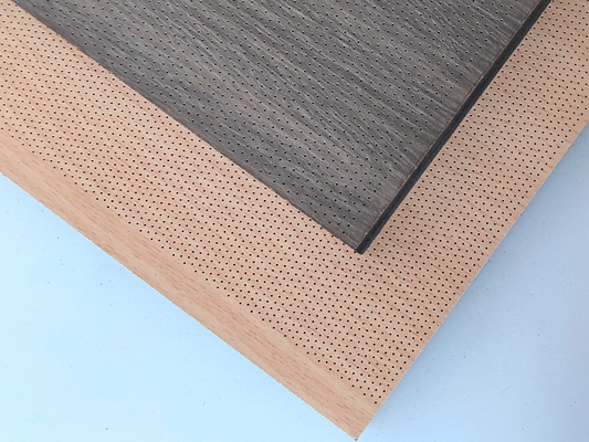 0.9NRC Microperforated Wood Panel 2/2/0.5mm Wall Acoustic Wooden Sound Absorbing Board
