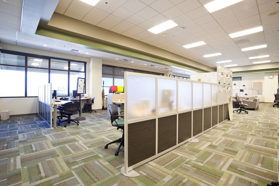 Open Office Ceiling Tile 2/2/0.5mm Laminate Microperforated Acoustic Panel Absorbing Board