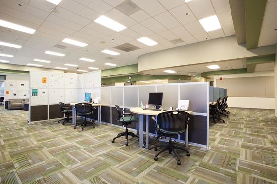 Open Office Ceiling Tile 2/2/0.5mm Laminate Microperforated Acoustic Panel Absorbing Board