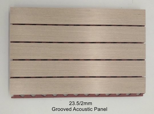 FSC Eco-friendly Natural Oak Acoustic Wood Veneer Slat Wall Panels Luxury Quality