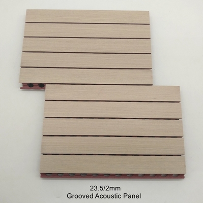 FSC Eco-friendly Natural Oak Acoustic Wood Veneer Slat Wall Panels Luxury Quality