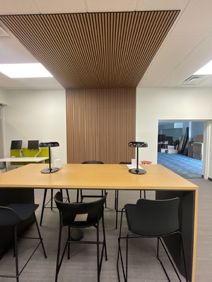 Linear Maple Veneer Tongue And Grooved Soundproofing Slat Wall Ceiling Acoustic Panels