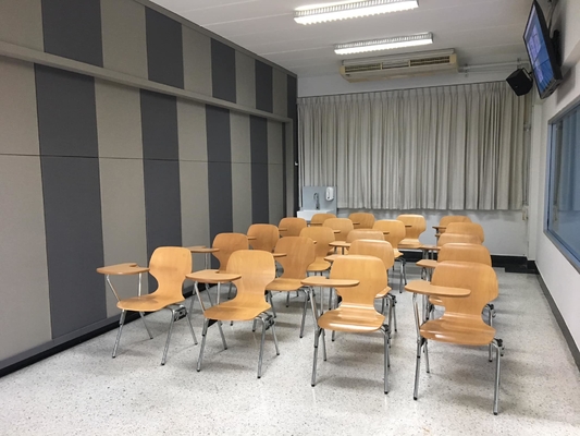 Meeting Room Fabric Wrapped Acoustic Panel Fiberglass Board Sound Absorbing Building Material