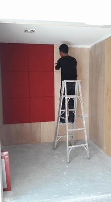 Colorful Fabric Wrapped Acoustic Panel Fiberglass Board Sound Absorbing Decorative Material