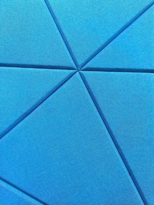 Lightweight Fabric Wrapped Acoustical Wall Panels Fiberglass Sound Absorbing Decorative Material