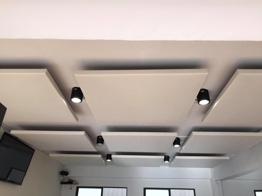Ceiing Tile Diffuser Fabric Wrapped Acoustical Panels Fiberglass Sound Absorbing Board