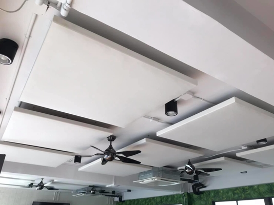 Ceiing Tile Diffuser Fabric Wrapped Acoustical Panels Fiberglass Sound Absorbing Board