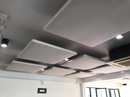 Ceiing Tile Diffuser Fabric Wrapped Acoustical Panels Fiberglass Sound Absorbing Board
