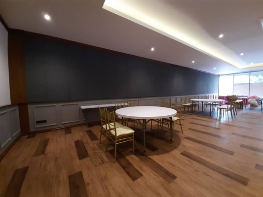 Resturant Decorative Material Fabric Wrapped Acoustical Wall Panels Sound Absorbing Board