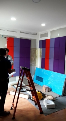 1200*600*50mm Office Absorbers Fabric Wrapped Acoustical Wall Panels Sound Absorbing Board