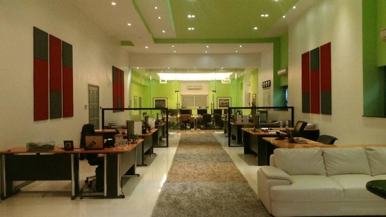 1200*600*50mm Office Absorbers Fabric Wrapped Acoustical Wall Panels Sound Absorbing Board