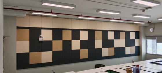 Meeting Room Absorbers Fabric Wrapped Acoustical Wall Panels Sound Absorbing Board