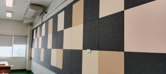 Meeting Room Absorbers Fabric Wrapped Acoustical Wall Panels Sound Absorbing Board