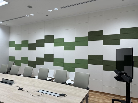 School Meeting Room Absorbers Fabric Wrapped Acoustical Wall Panels Sound Absorbing Board