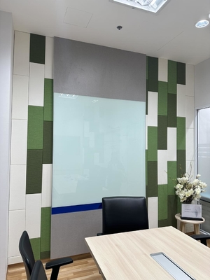 School Meeting Room Absorbers Fabric Wrapped Acoustical Wall Panels Sound Absorbing Board