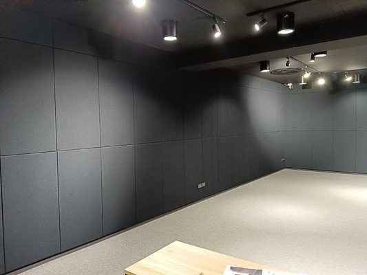 Dance Room Soundproofing Black Fabric Wrapped Acoustical Wall Panels Absorbing Board