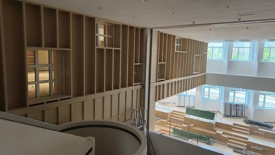 Curved Ceiling Tile Metalworks Perforated Acoustic Panels Baffles Sound Absorption Board