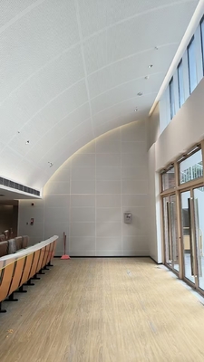 Curved Ceiling Tile Metalworks Perforated Acoustic Panels Baffles Sound Absorption Board