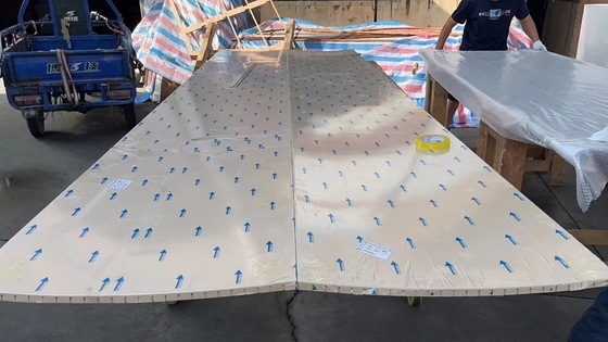 Curved Ceiling Tile Metalworks Perforated Acoustic Panels Baffles Sound Absorption Board