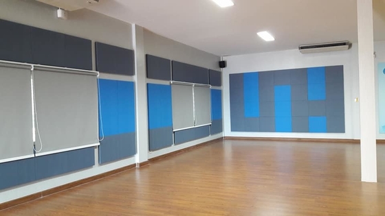 Sport Hall Anti-impact Fabric Wrapped Acoustical Wall Panels Sound Absorbing Board