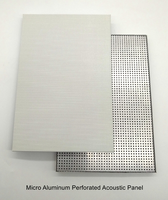 Office Ceiling Tile White PVDF Micro Perforated Metal Aluminium Composite Panels