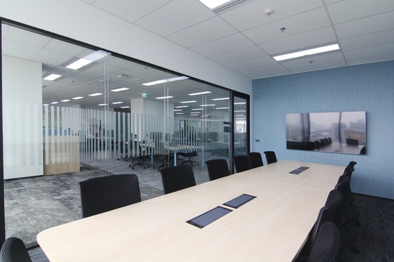 Meeting Room Ceiling Tile RAL9016 White PVDF Microperforated Metal  Aluminium Composite Panels