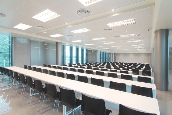 Conference Hall Ceiling Tile RAL9016 White PVDF Microperforated Aluminium Composite Panels