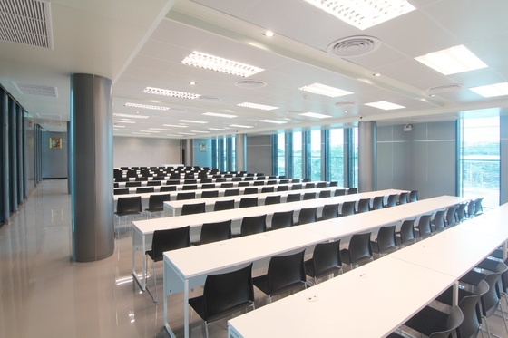 Conference Hall Ceiling Tile RAL9016 White PVDF Microperforated Aluminium Composite Panels