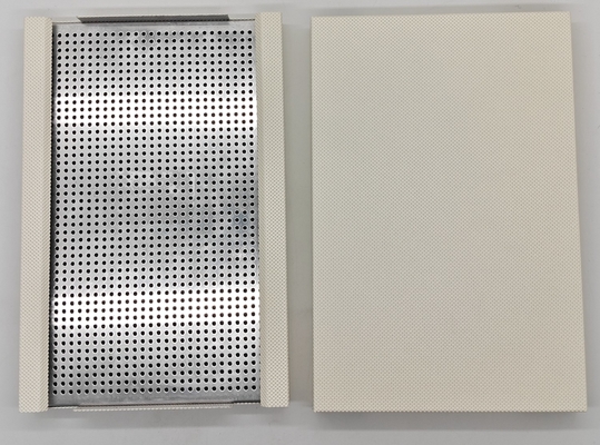 Ceiling Tile RAL9016 White PVDF Microperforated Aluminium Composite Soundproofing Panels