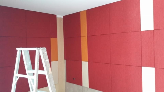 Studio Soundproofing Fabric Wrapped Acoustical Wall Panels Absorbing Fireproof Board