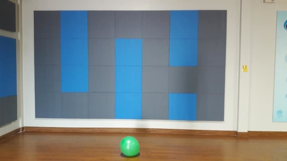 Studio Soundproofing Fabric Wrapped Acoustical Wall Panels Absorbing Fireproof Board