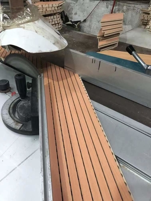Auditorium Linear Timber Grooved Acoustic Panels Sound Absorption Building Material