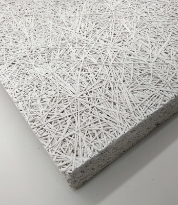 Office Ceiling Tile RAL White Wood Wool Cement Acoustic Panels Soundproofing Board